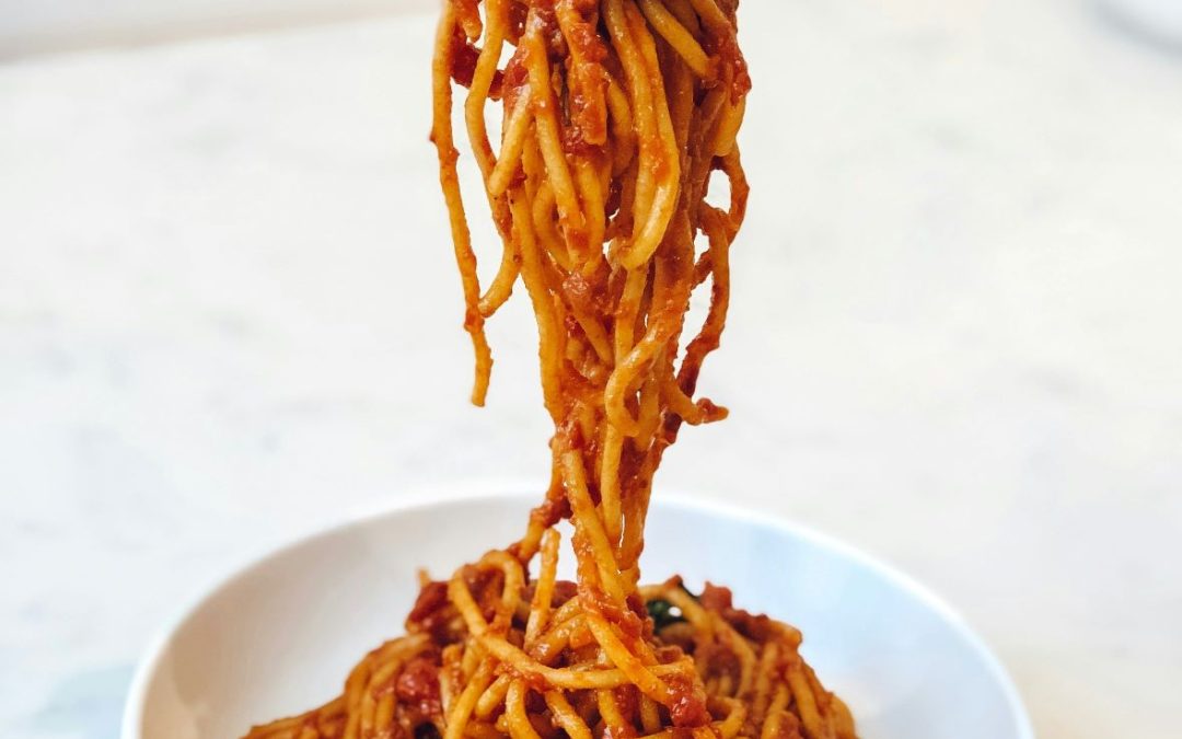 spagetti from the kids menu